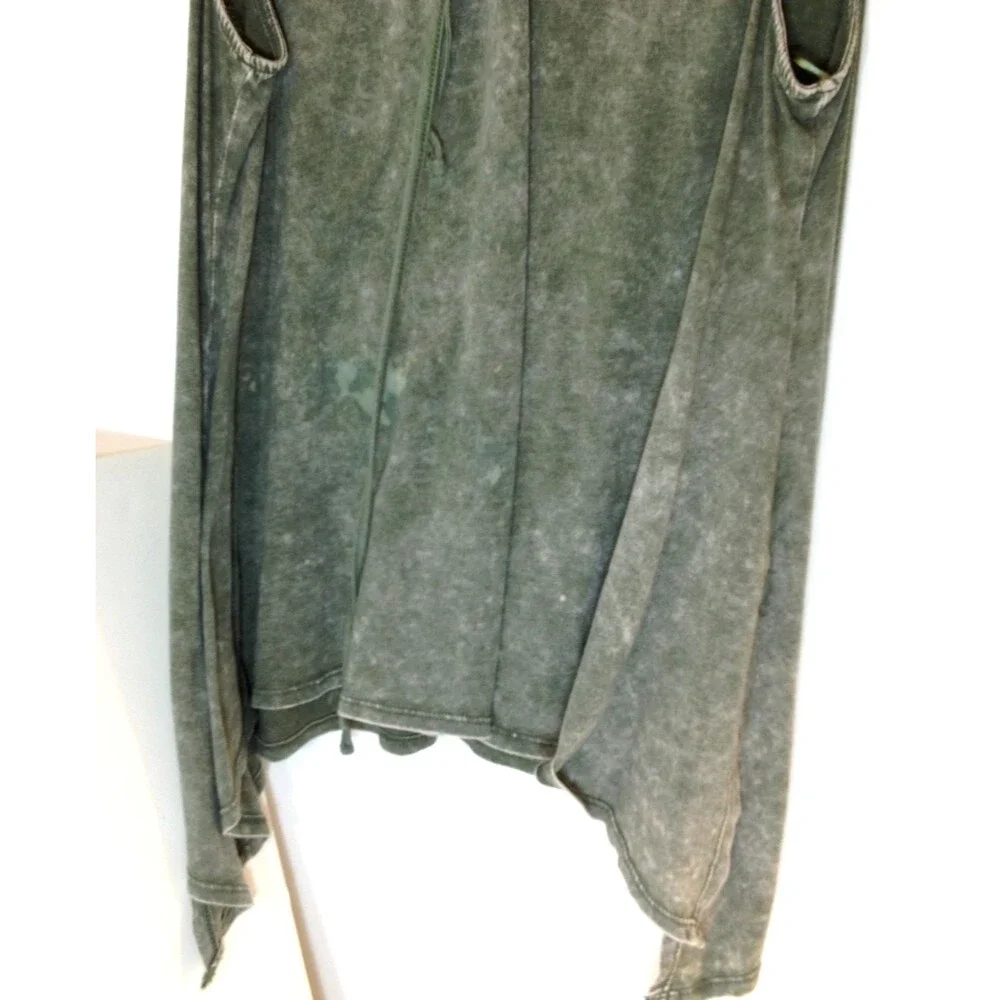 Womens Rock & Republic String Tie V Neck Sz L Tye Dye Tunic Top - Picture 3 of 7